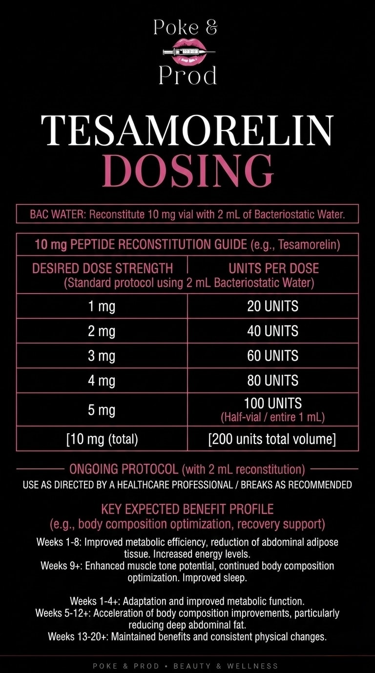 Tesamorelin Dosing guide
